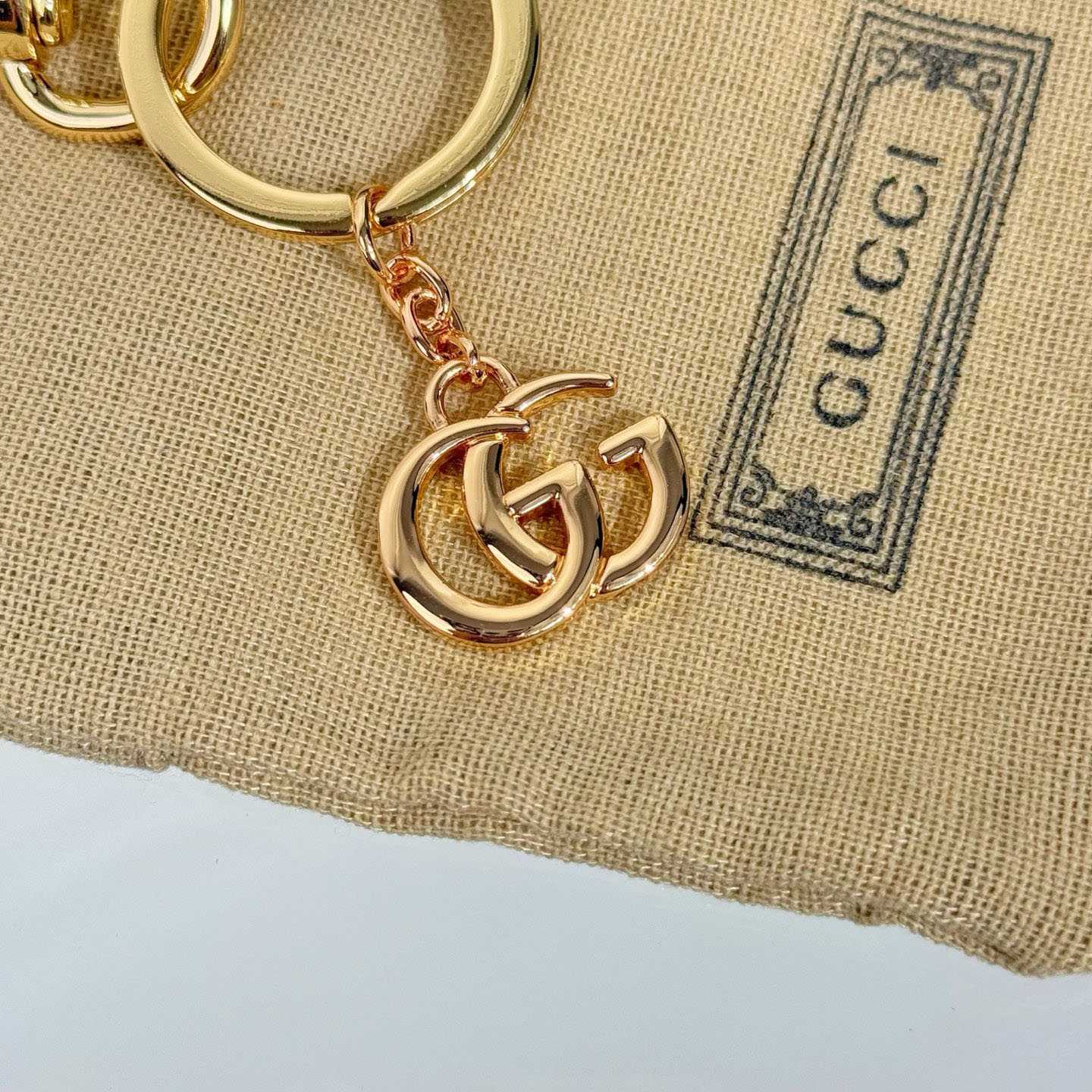Gucci GG Keychain With Double G  - DopestKickz