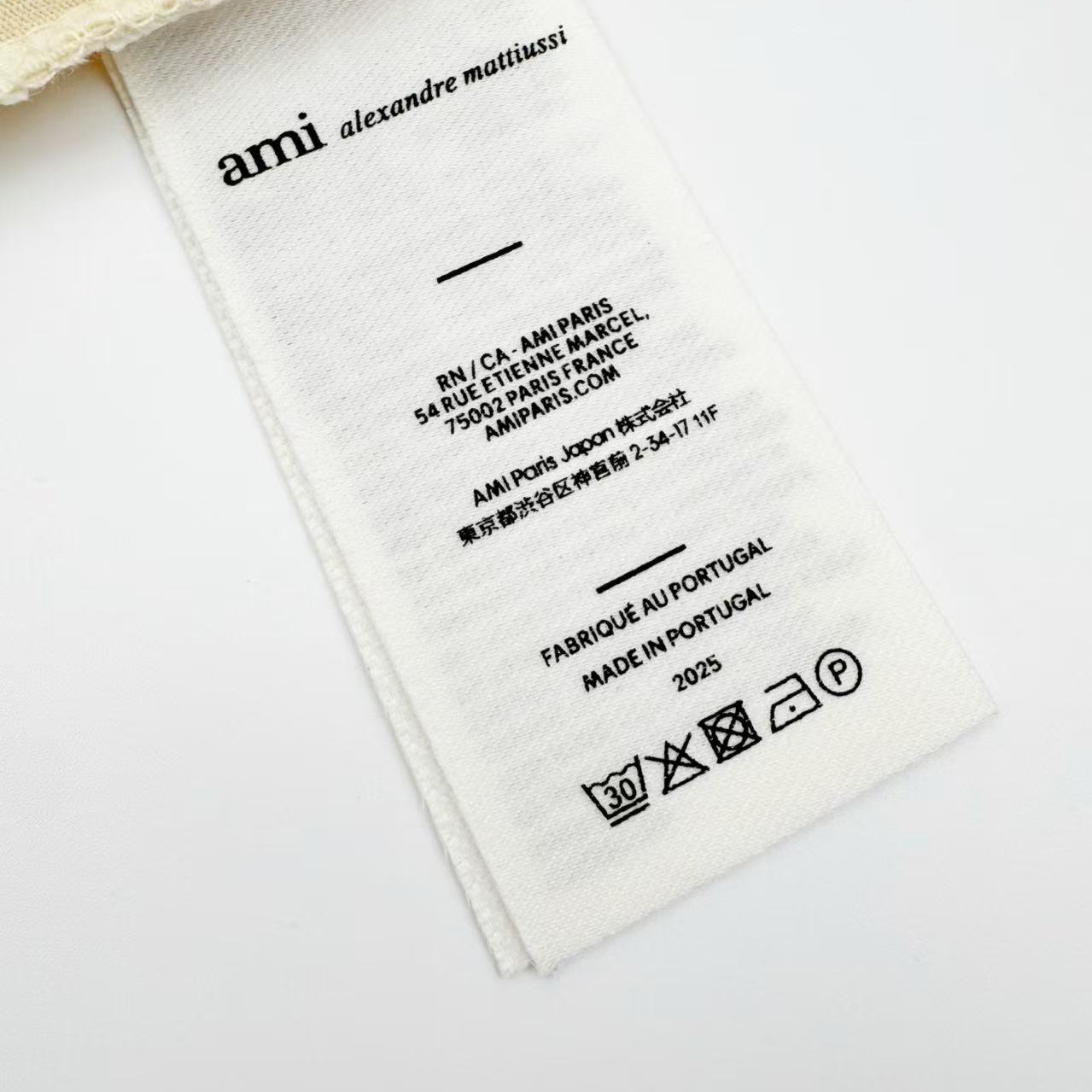 AMI Paris White Cotton Ami De Coeur T-shirt - DopestKickz