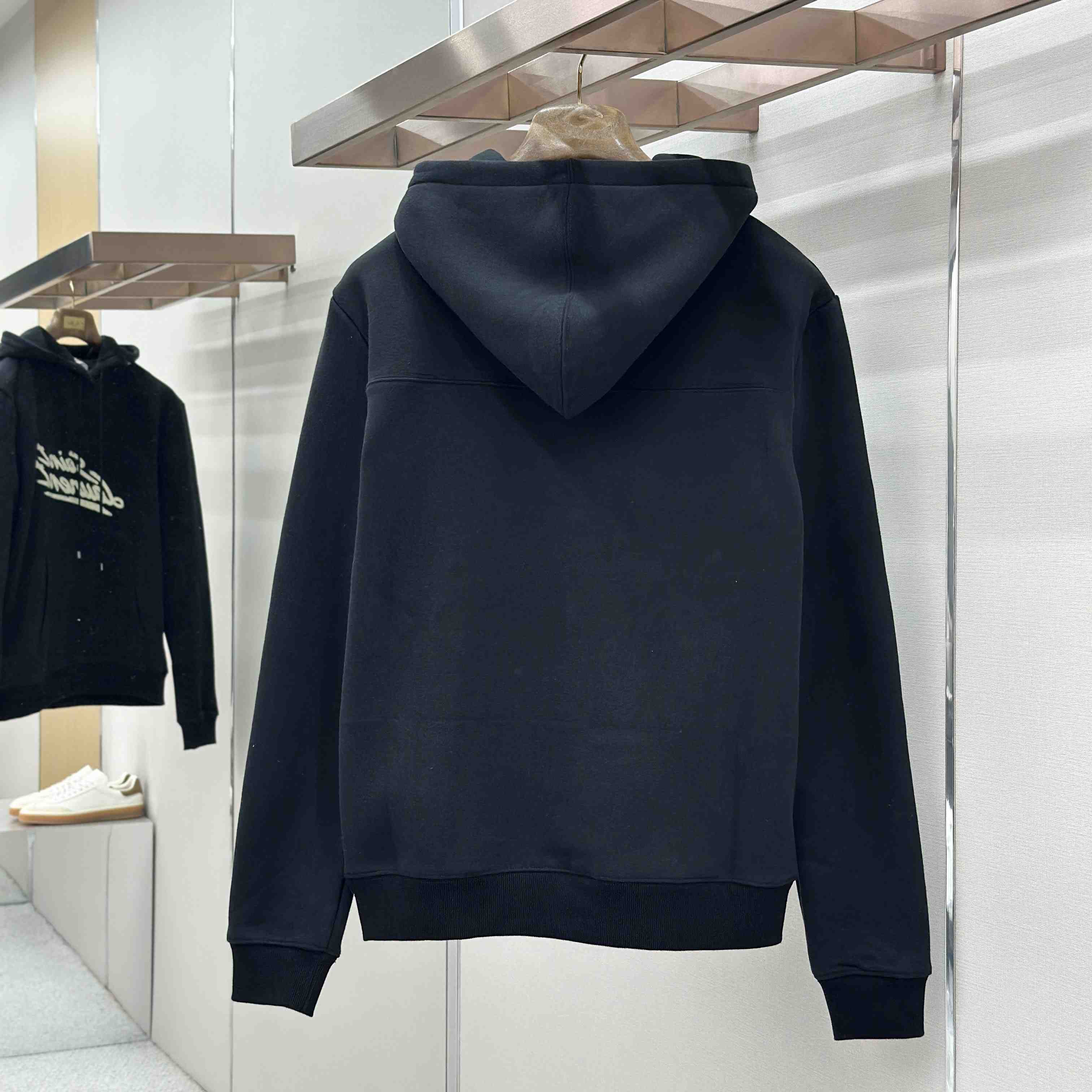 Saint Laurent Scipt Logo Hoodie 'Noir/Naturel' - DopestKickz