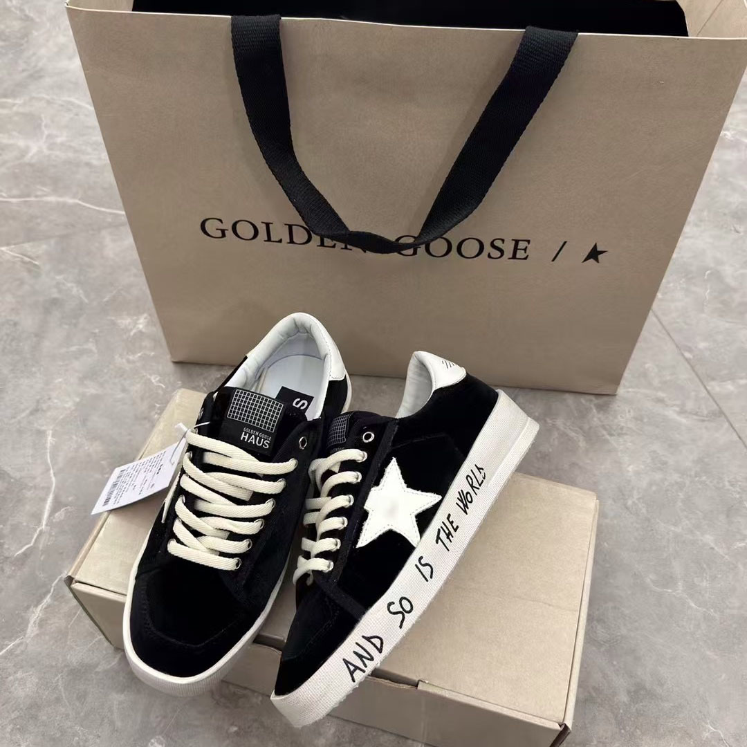 Golden Goose Exclusive Haus Of Dreamers Stardan in Velvet | White x Black - DopestKickz