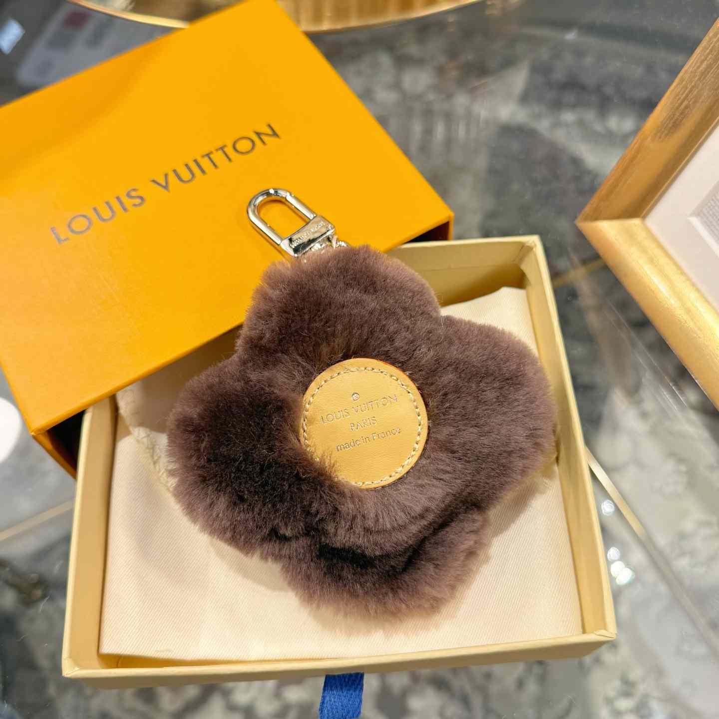 Louis Vuitton Vivienne Shearling Bag Charm   - DopestKickz