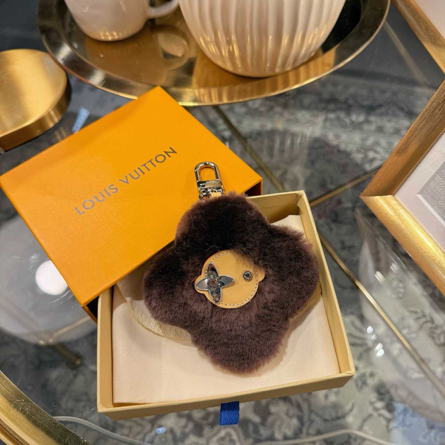 Louis Vuitton Vivienne Shearling Bag Charm   - DopestKickz