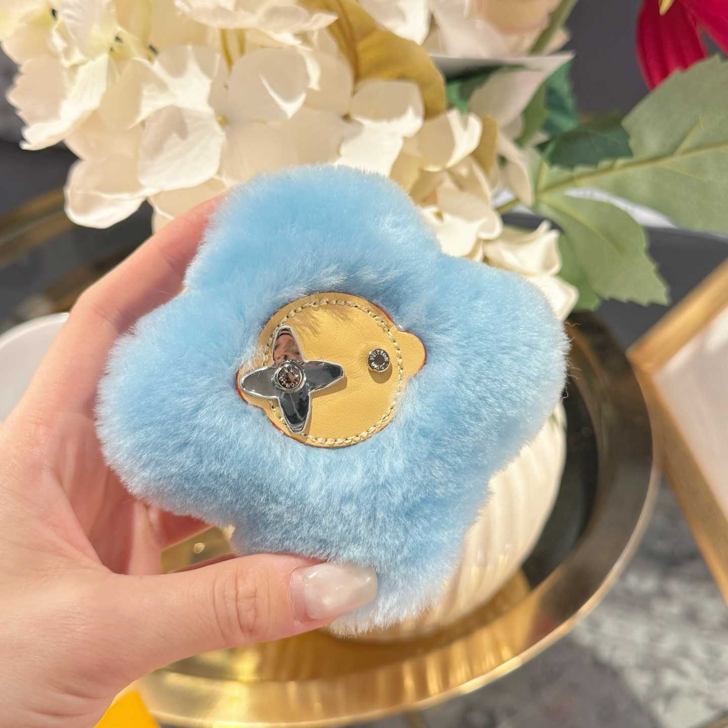 Louis Vuitton Vivienne Shearling Bag Charm   - DopestKickz