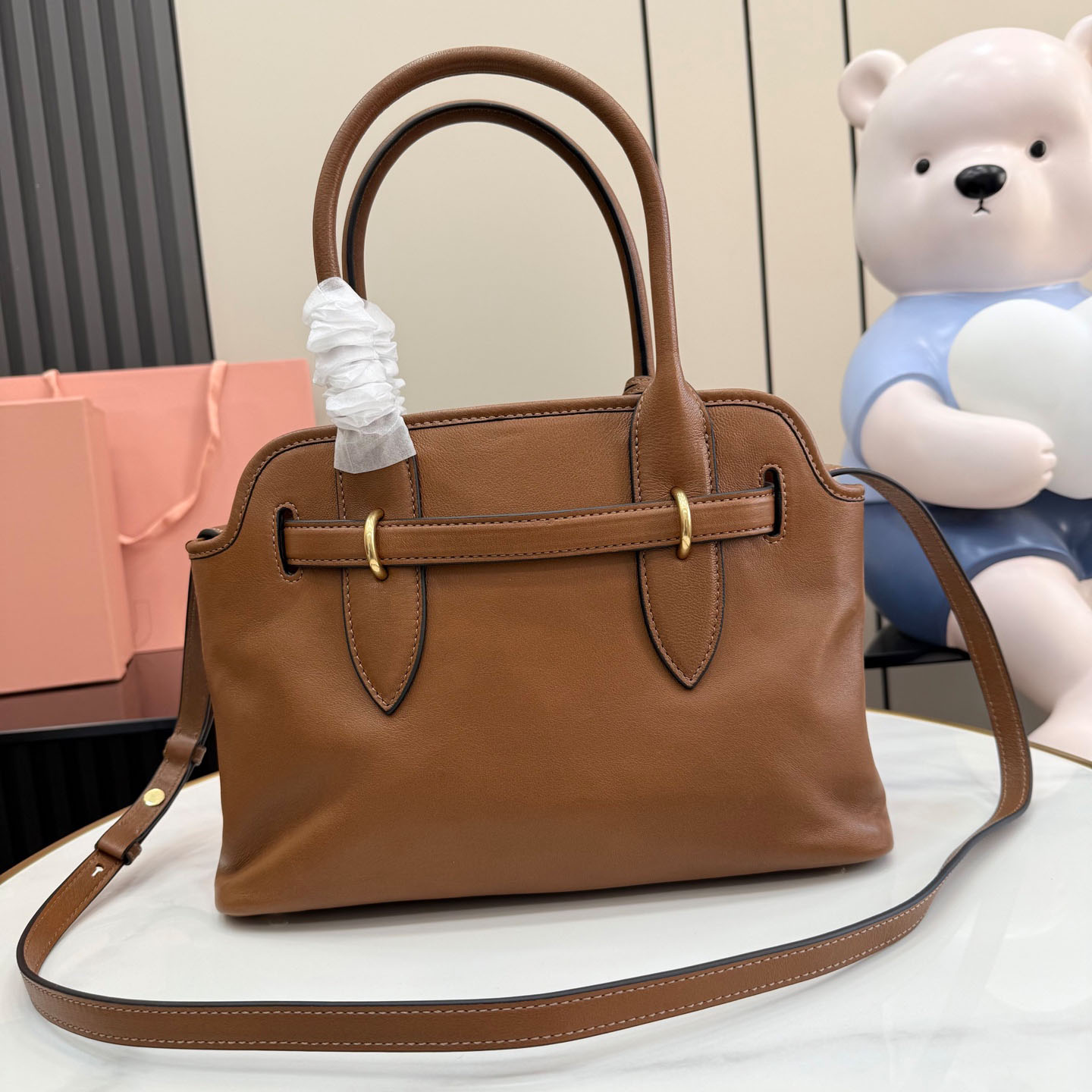 Miu Miu Aventure Nappa Leather Bag 5BA292 - DopestKickz