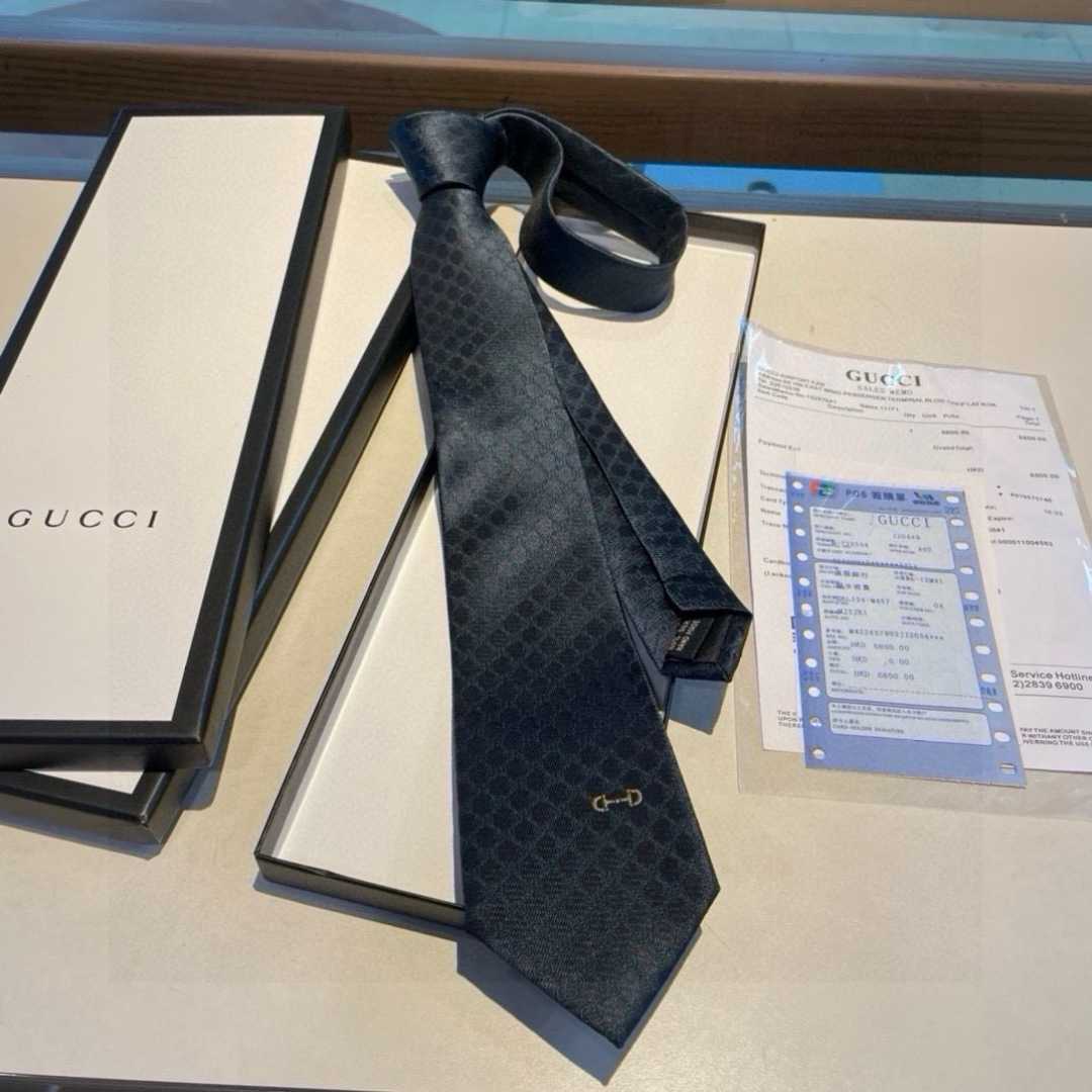 Gucci GG Silk Jacquard Tie - DopestKickz