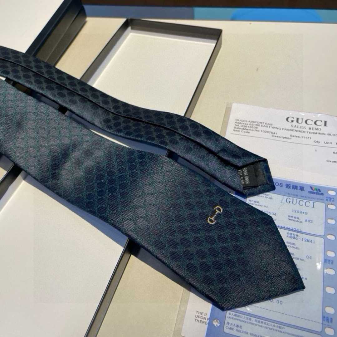 Gucci GG Silk Jacquard Tie - DopestKickz