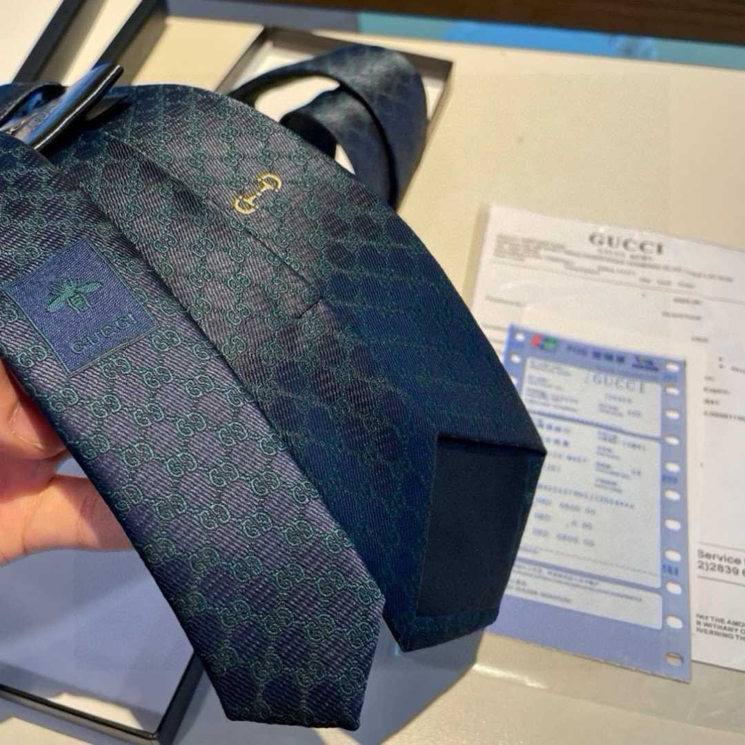 Gucci GG Silk Jacquard Tie - DopestKickz