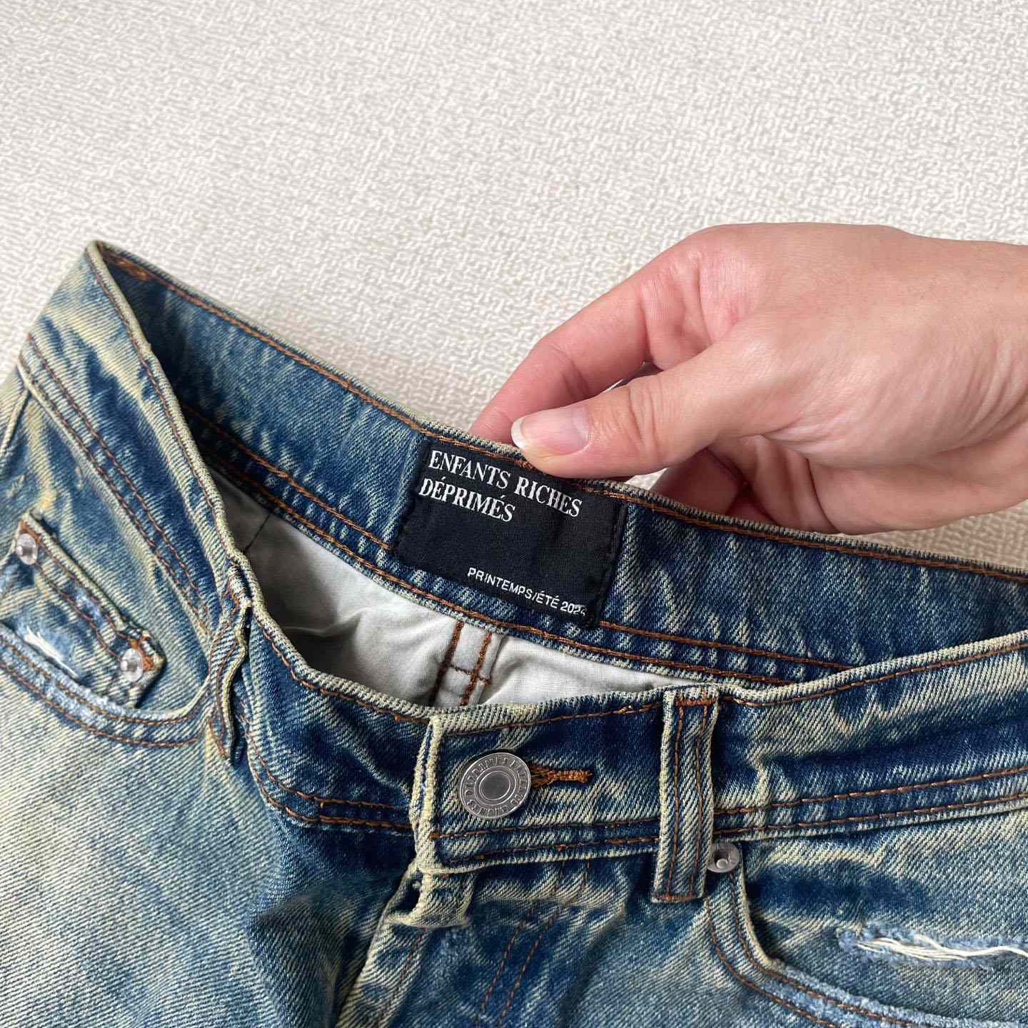 Enfants Riches Déprimés Corpse Pose Jeans 'Yellow Tint' - DopestKickz