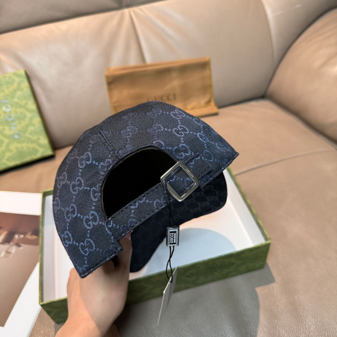 Gucci GG Cotton Baseball Hat With Web - DopestKickz