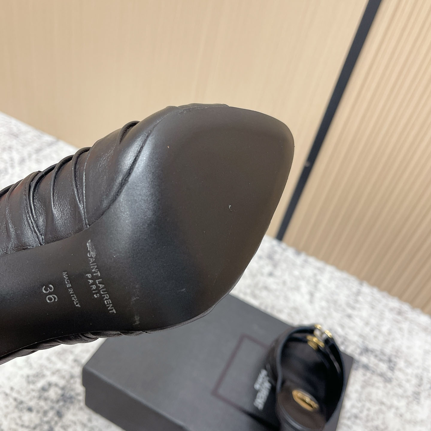 Saint Laurent EMILIE Mules In Satin Crepe - DopestKickz