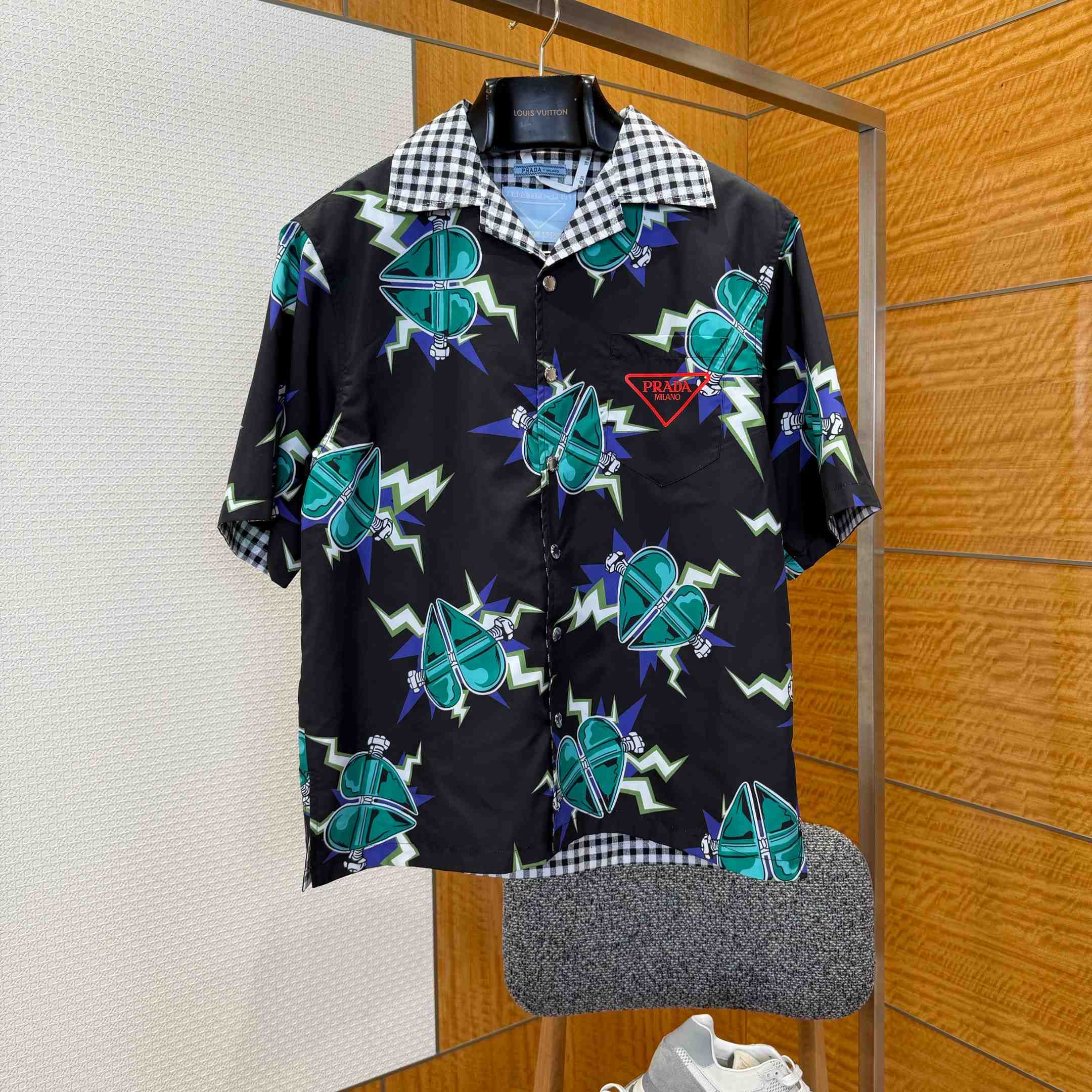 Prada Timecapsule Printed Cotton Shirt - DopestKickz