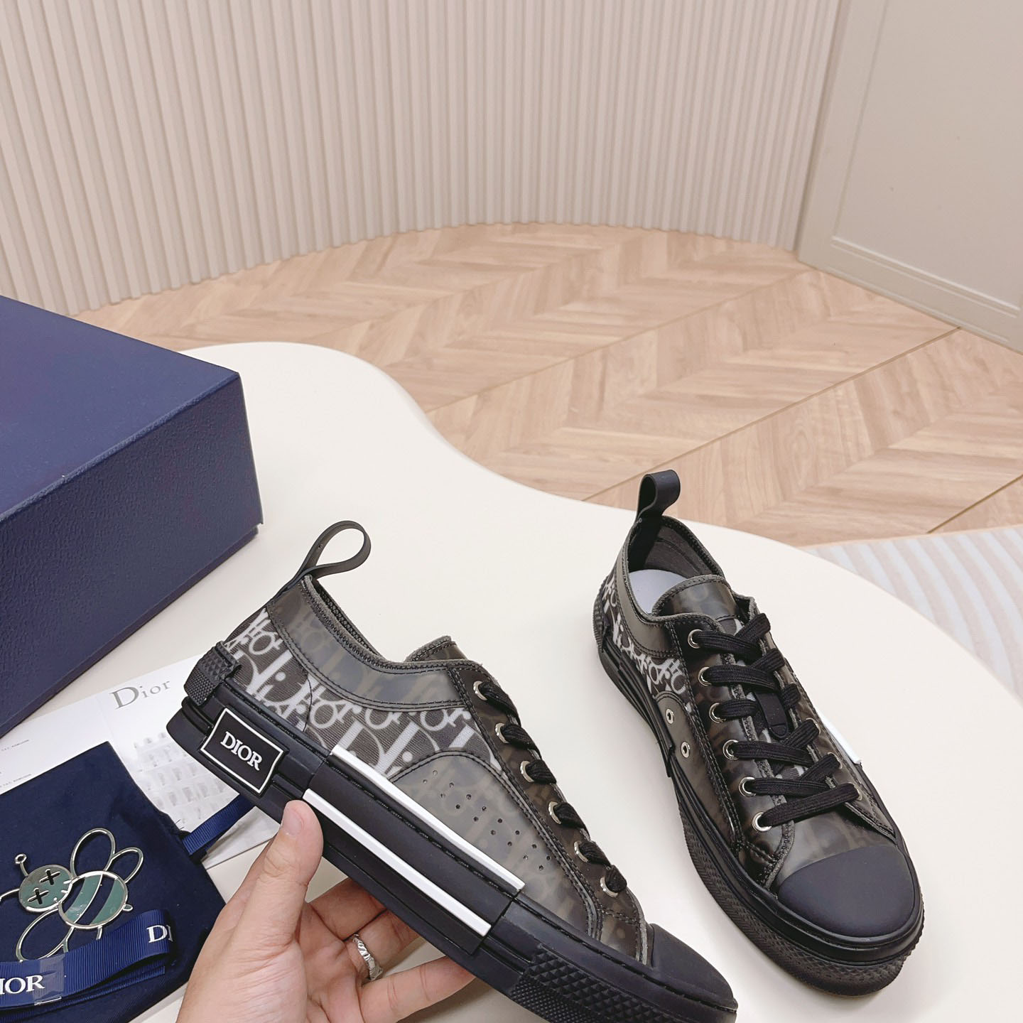 Dior B23 Low 'Dior Oblique - Black' - DopestKickz