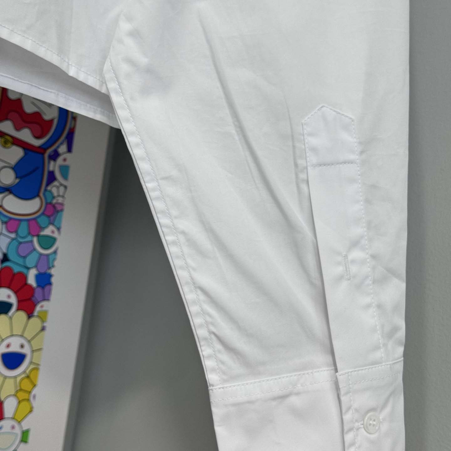 Miu Miu Logo-embroidered Cropped Poplin Shirt - DopestKickz