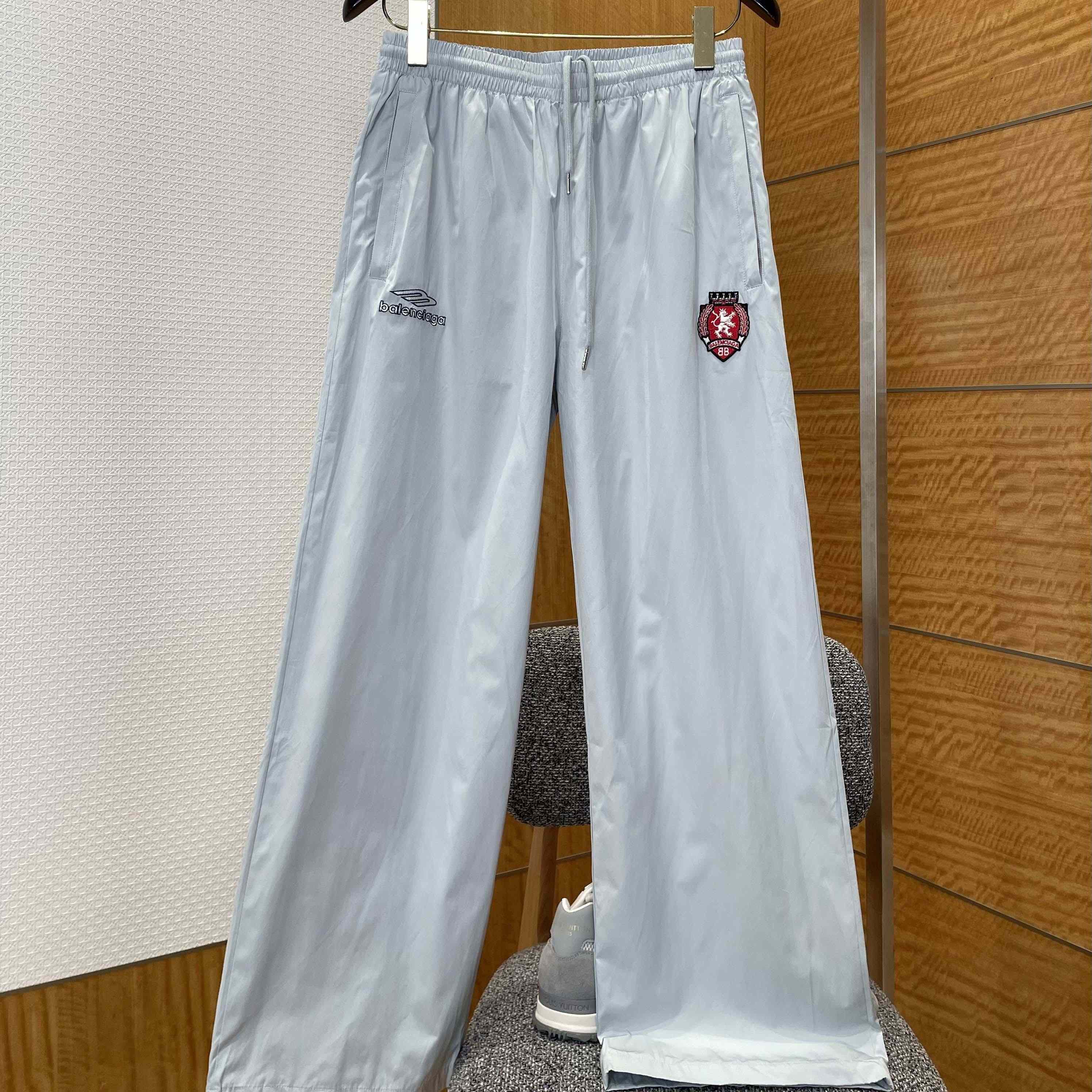 Balenciaga 3B Football Tracksuit Pants In New Grey - DopestKickz