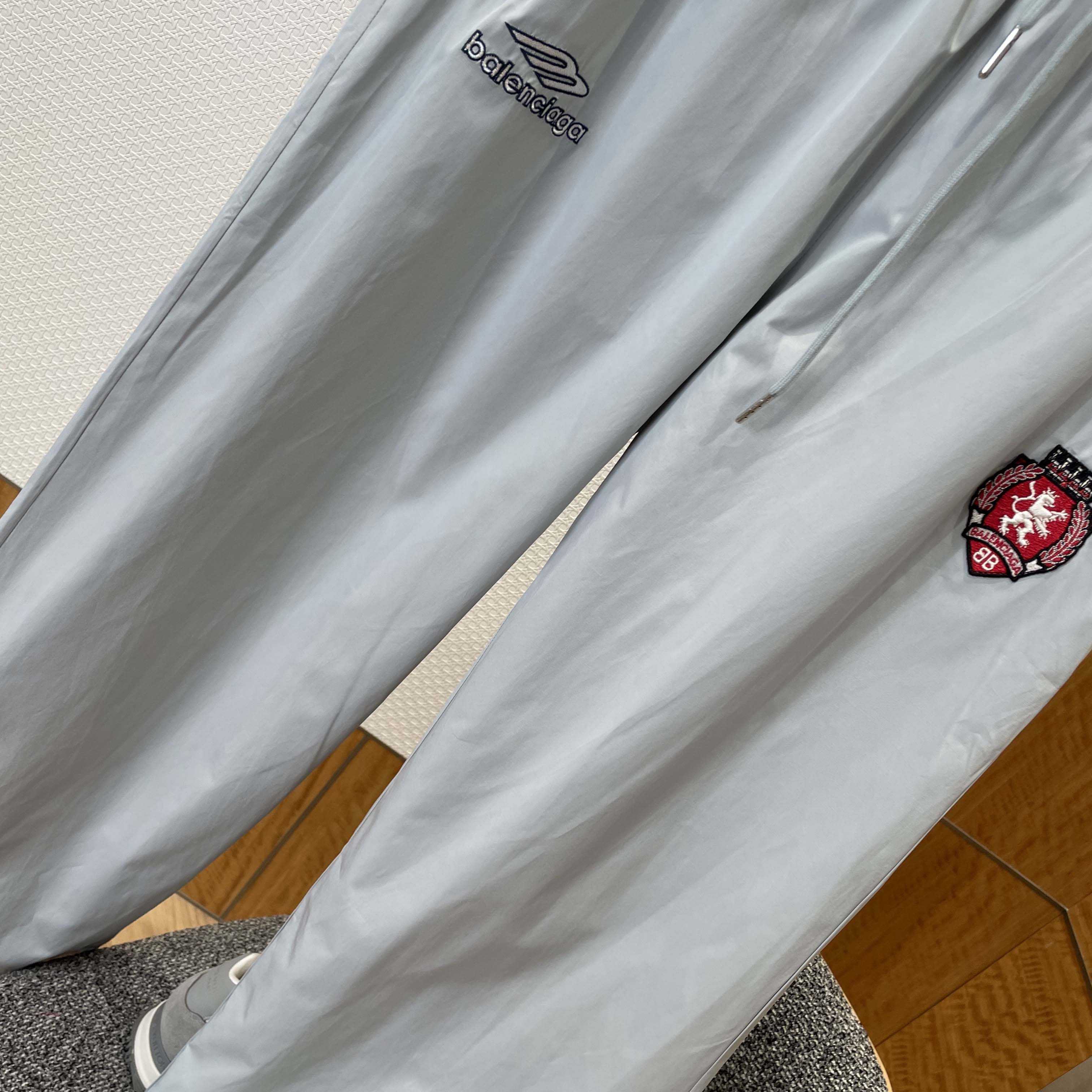 Balenciaga 3B Football Tracksuit Pants In New Grey - DopestKickz