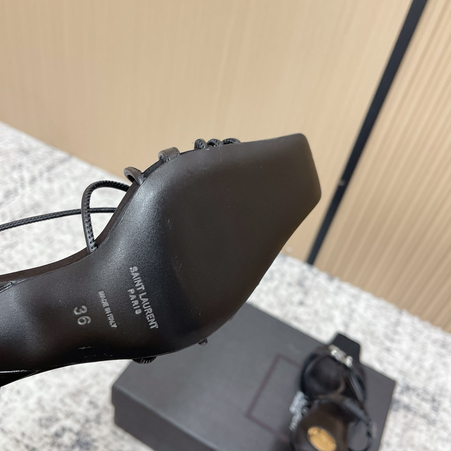 Saint Laurent JERRY Sandals In Smooth Leather - DopestKickz