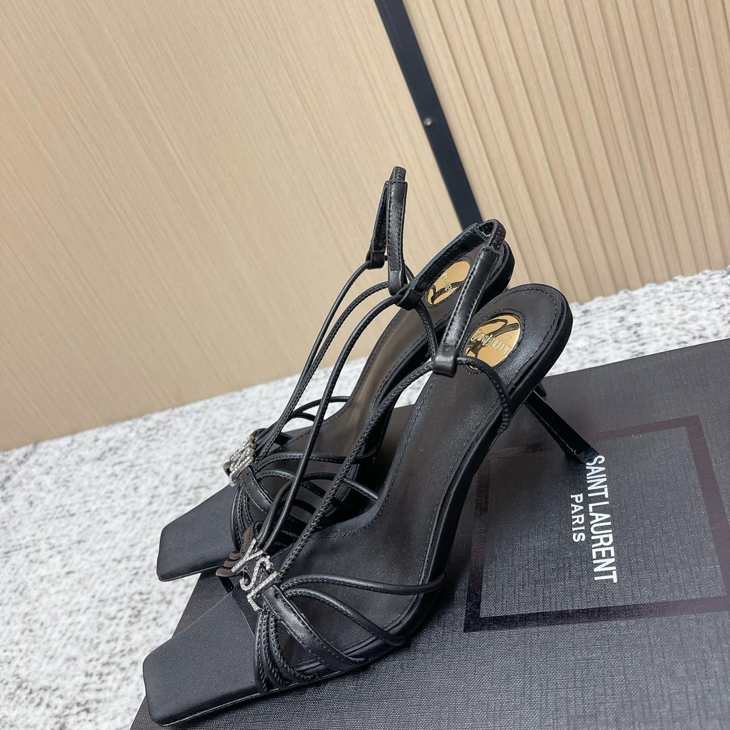 Saint Laurent JERRY Sandals In Smooth Leather - DopestKickz