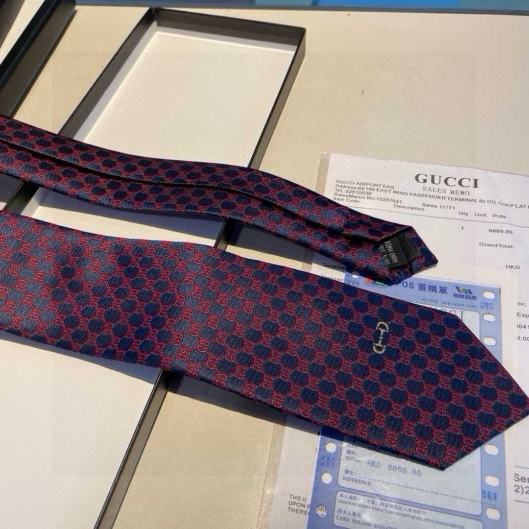 Gucci GG Silk Jacquard Tie - DopestKickz