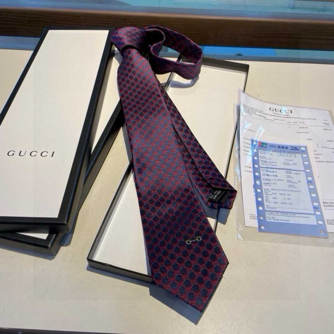 Gucci GG Silk Jacquard Tie - DopestKickz