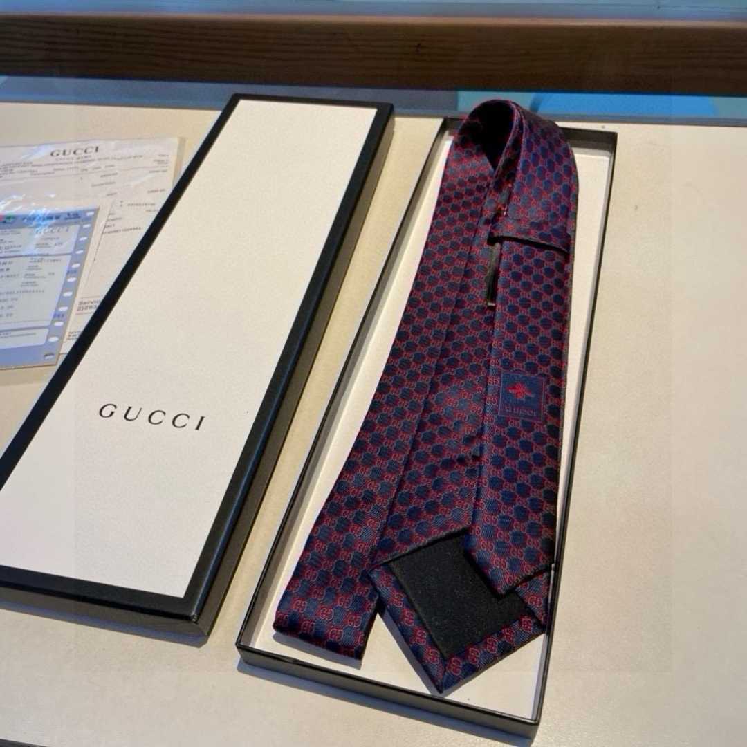 Gucci GG Silk Jacquard Tie - DopestKickz
