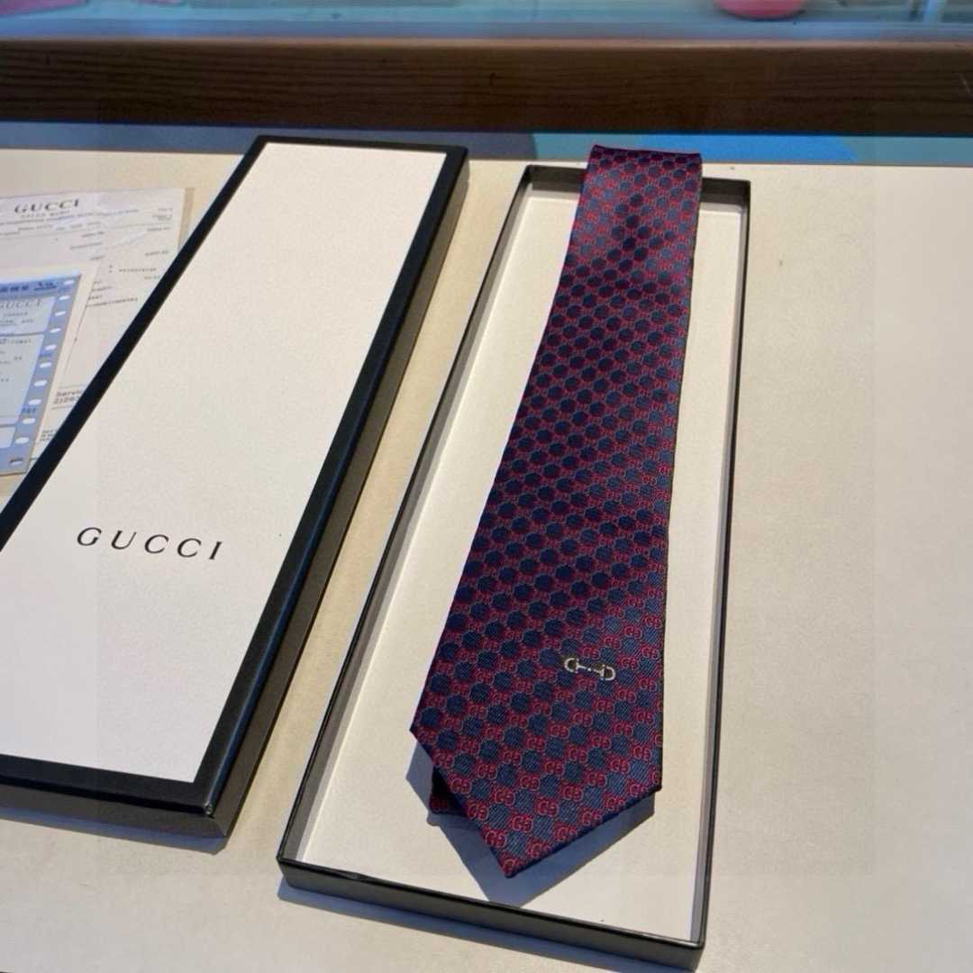 Gucci GG Silk Jacquard Tie - DopestKickz