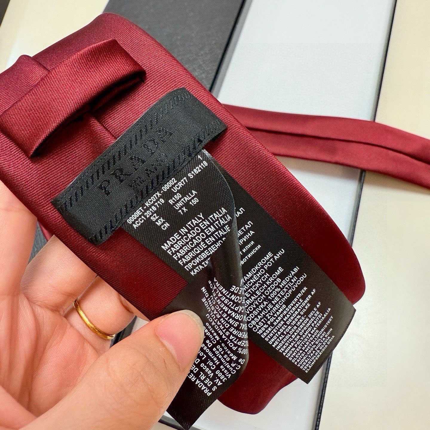 Prada Prada Logo Tie - DopestKickz