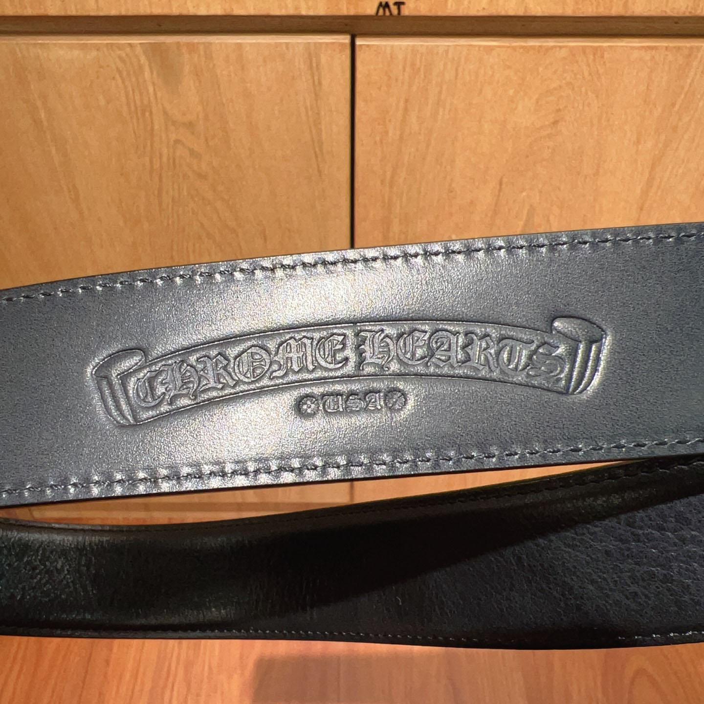 Chrome Hearts Leather Belt   - DopestKickz