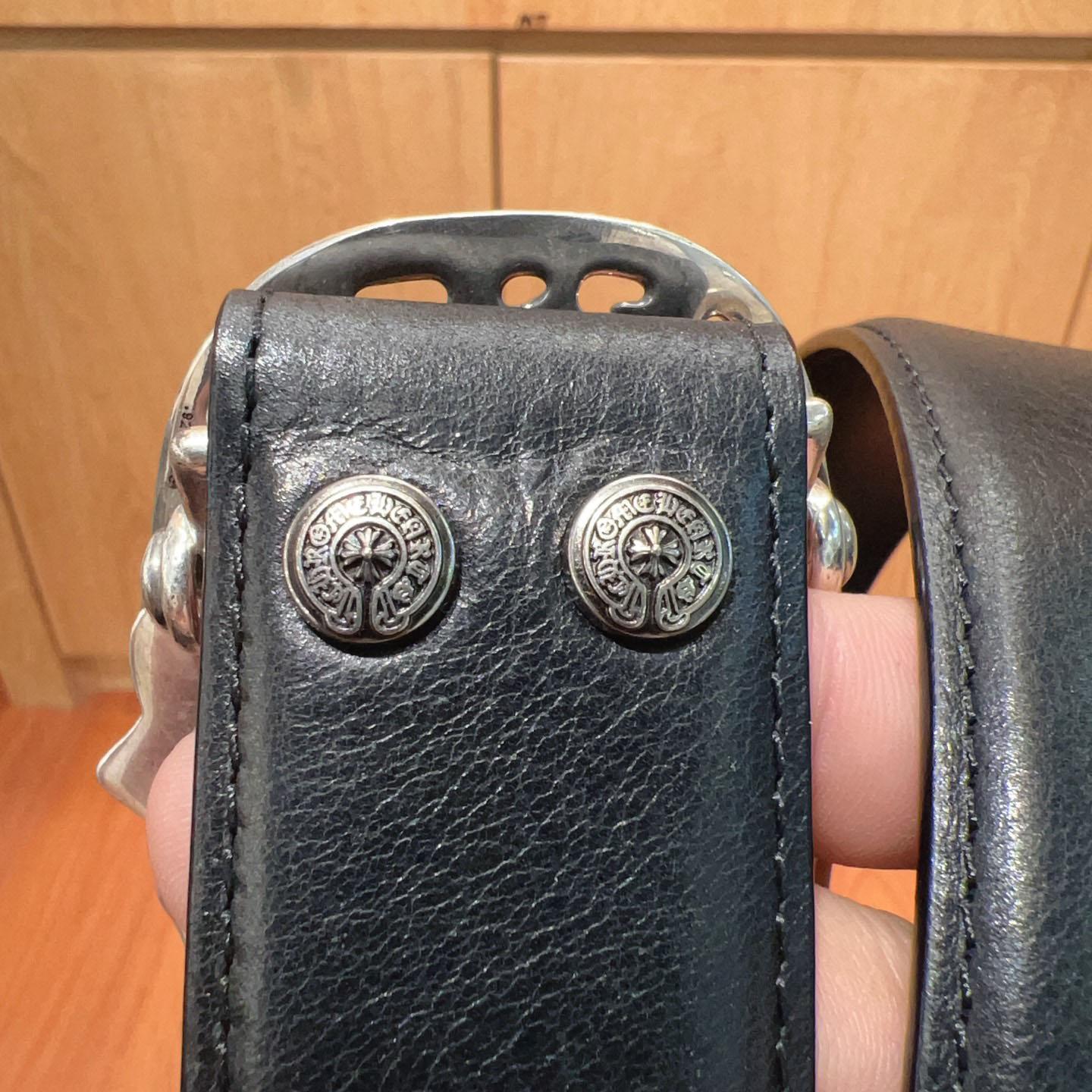 Chrome Hearts Leather Belt   - DopestKickz