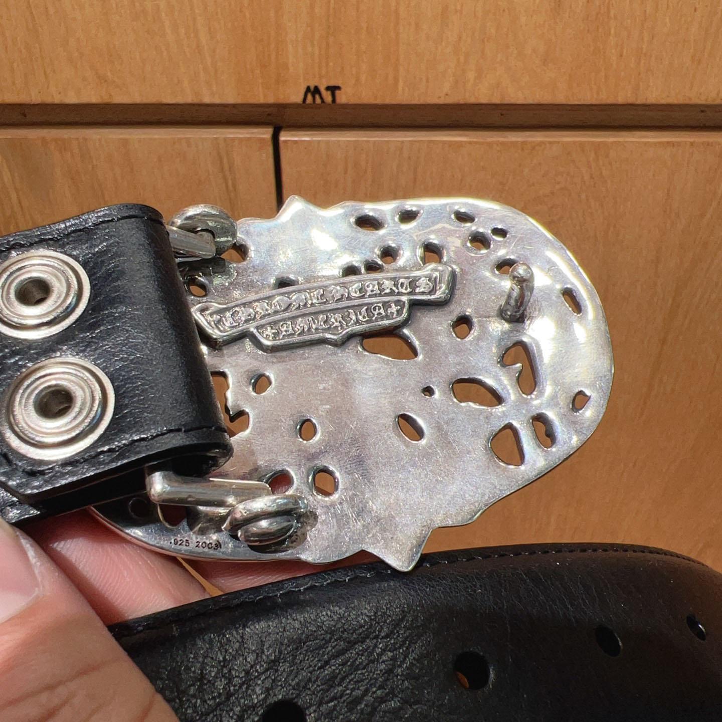 Chrome Hearts Leather Belt   - DopestKickz