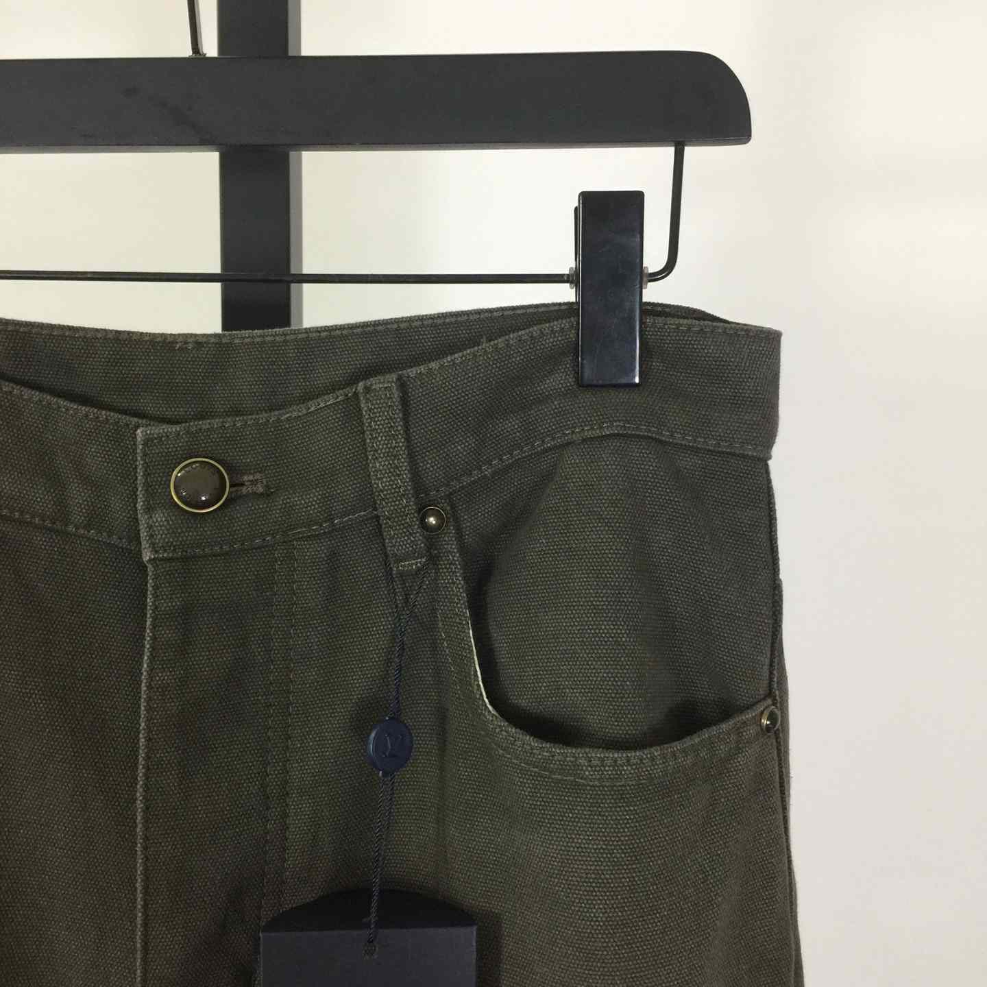 Louis Vuitton Waxed Denim Pants With Signature Turn-Ups   1AJCU6 - DopestKickz