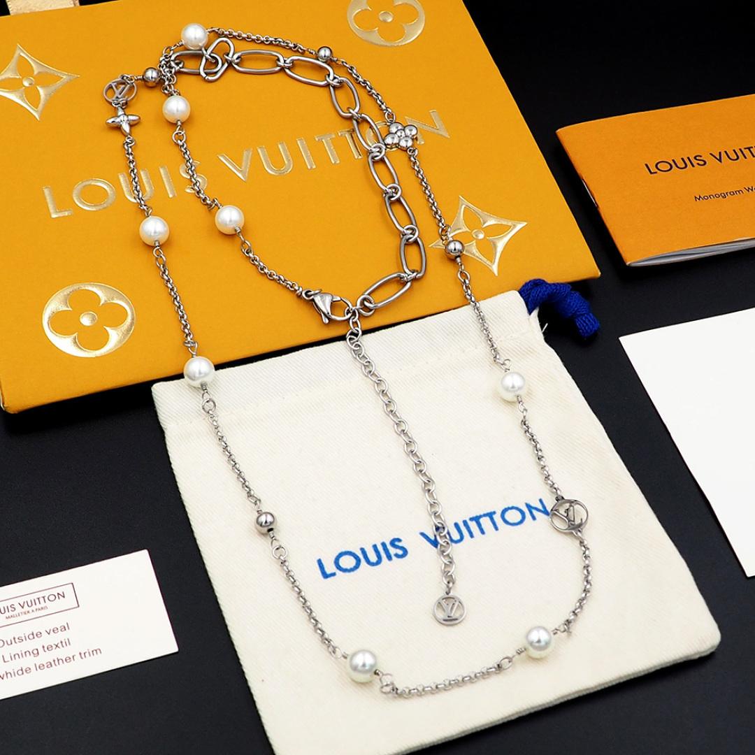 Louis Vuitton LV Mix Chains Necklace   M02516 - DopestKickz
