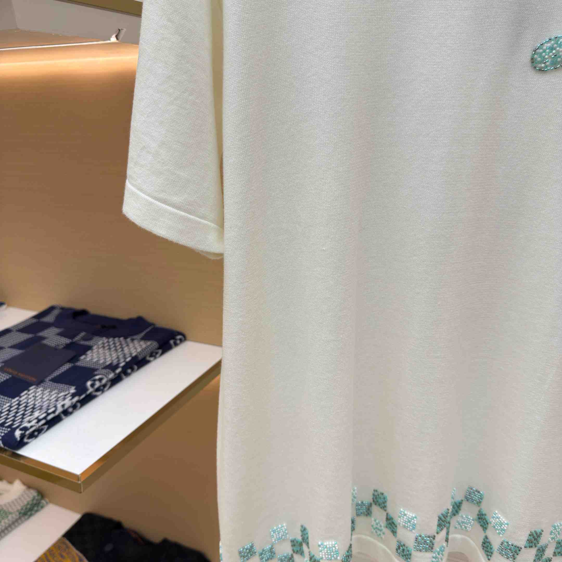 Louis Vuitton Embellished Short-Sleeved Crewneck 1AHVO9 - DopestKickz