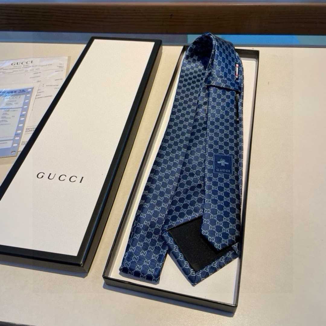 Gucci GG Silk Jacquard Tie - DopestKickz