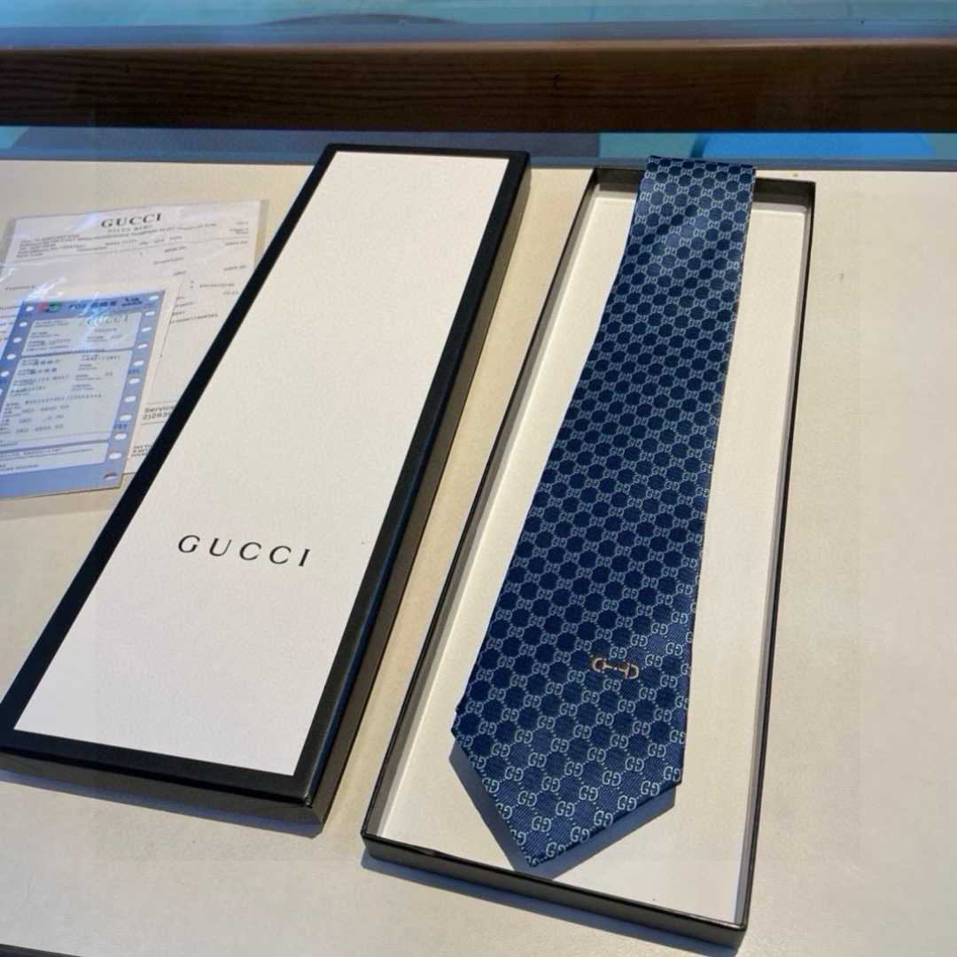 Gucci GG Silk Jacquard Tie - DopestKickz