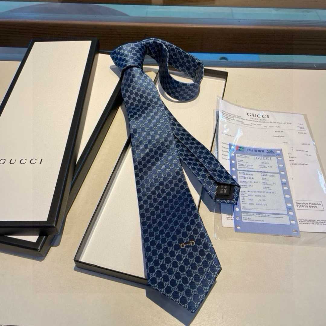 Gucci GG Silk Jacquard Tie - DopestKickz