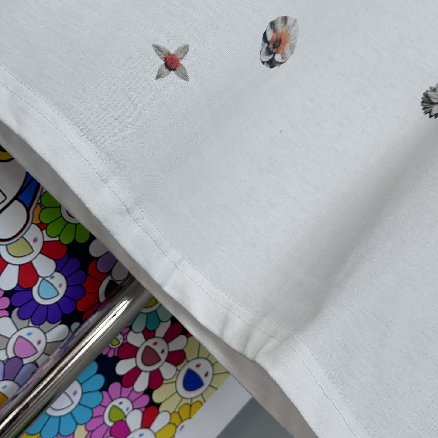  Louis Vuitton Overprinted Monogram Jacquard T-Shirt   1AJRAF - DopestKickz