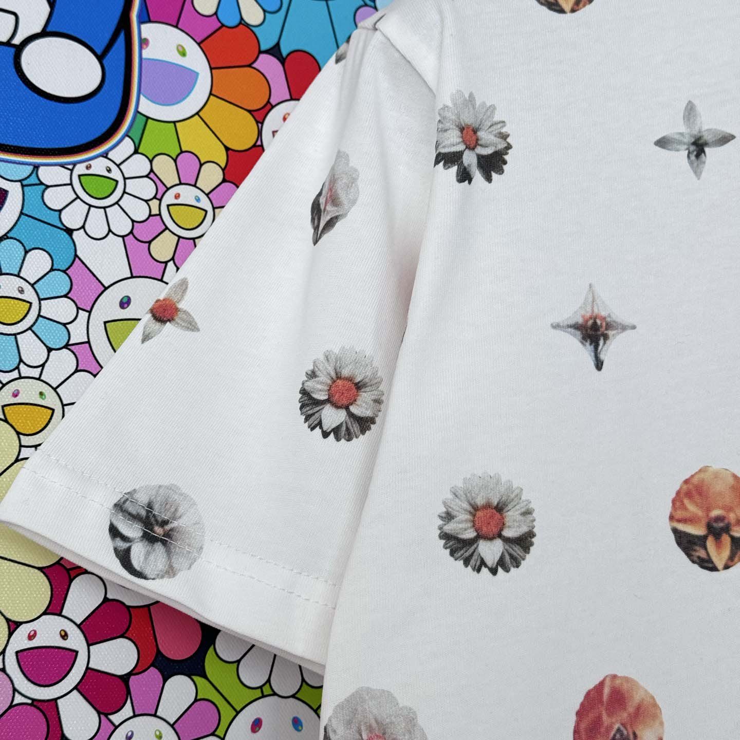  Louis Vuitton Overprinted Monogram Jacquard T-Shirt   1AJRAF - DopestKickz