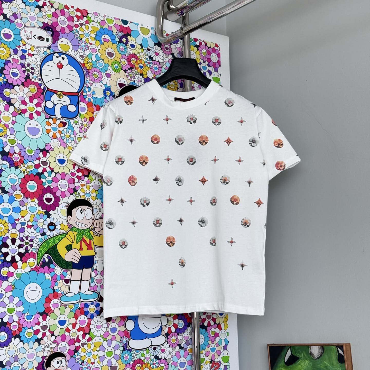  Louis Vuitton Overprinted Monogram Jacquard T-Shirt   1AJRAF - DopestKickz