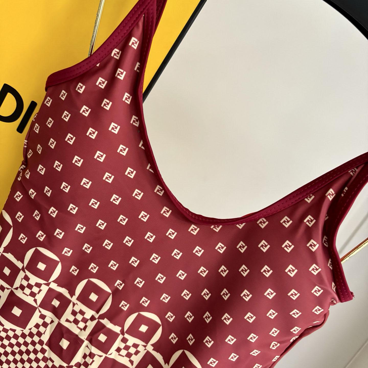 Fendi Geometric Pattern Printed Swimsuit - DopestKickz