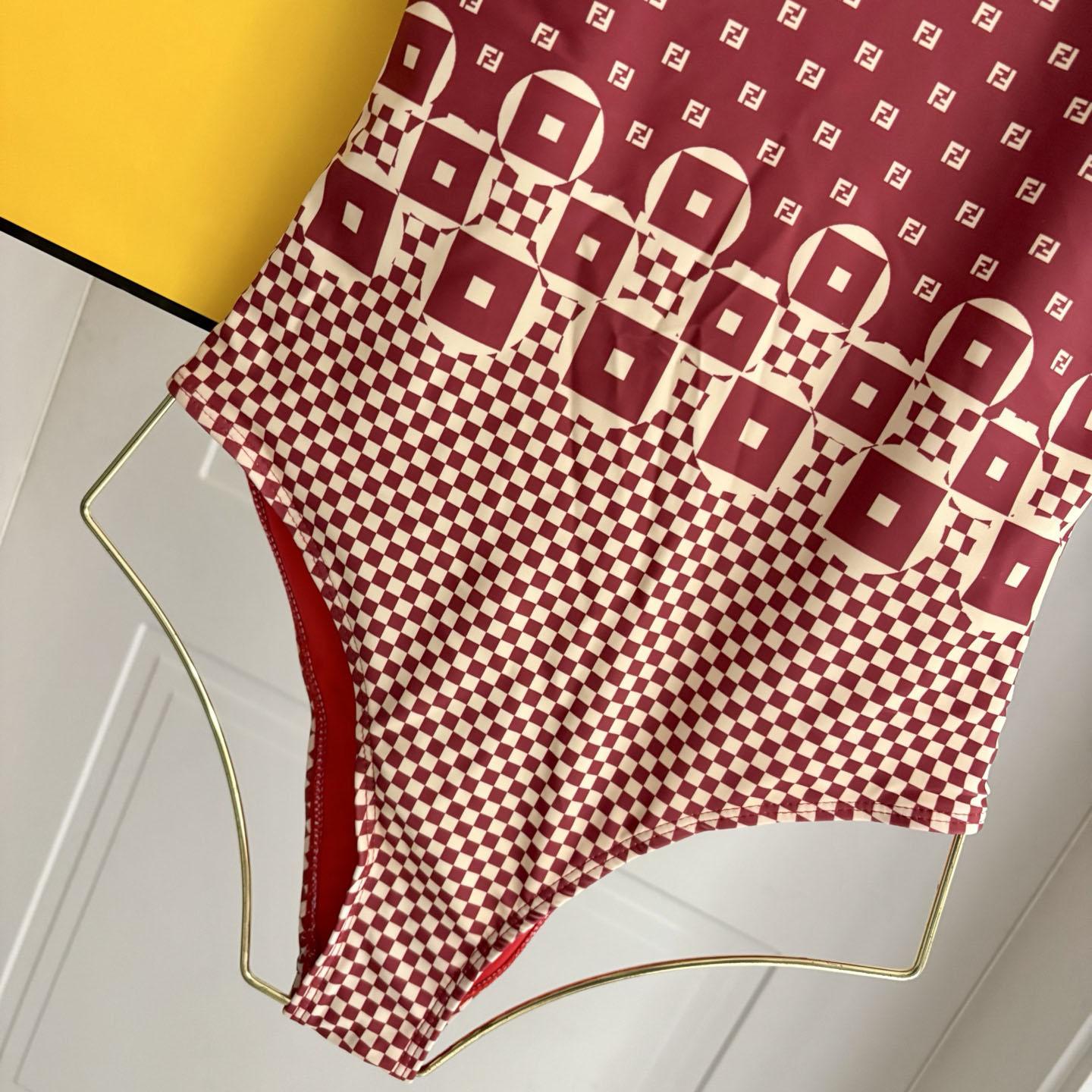 Fendi Geometric Pattern Printed Swimsuit - DopestKickz