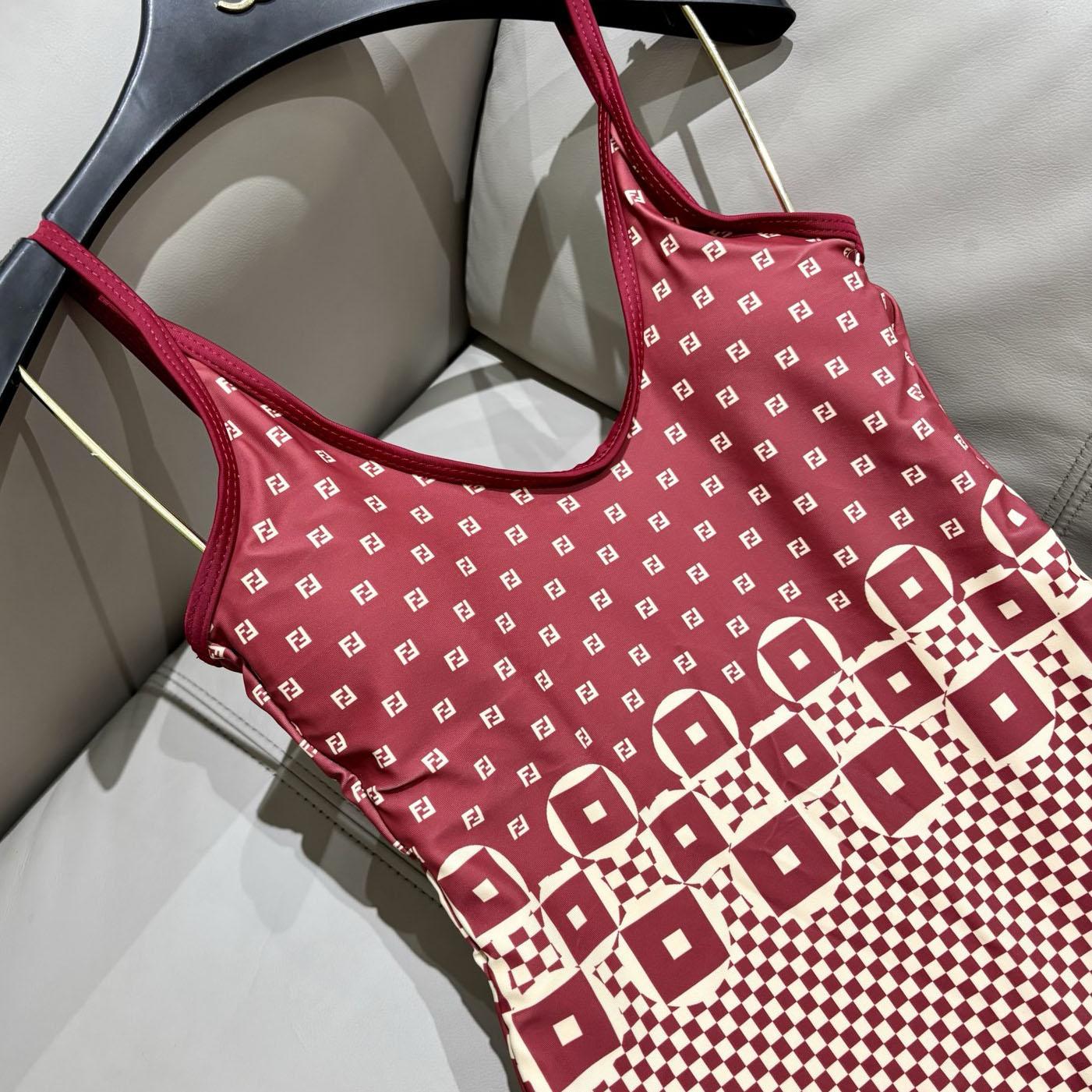 Fendi Geometric Pattern Printed Swimsuit - DopestKickz