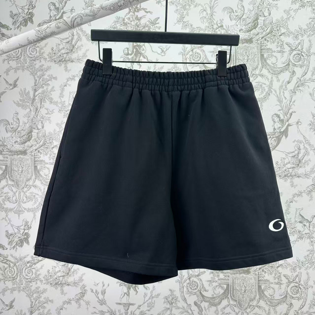 Balenciaga Political Campaign Sweat Shorts In Black - DopestKickz