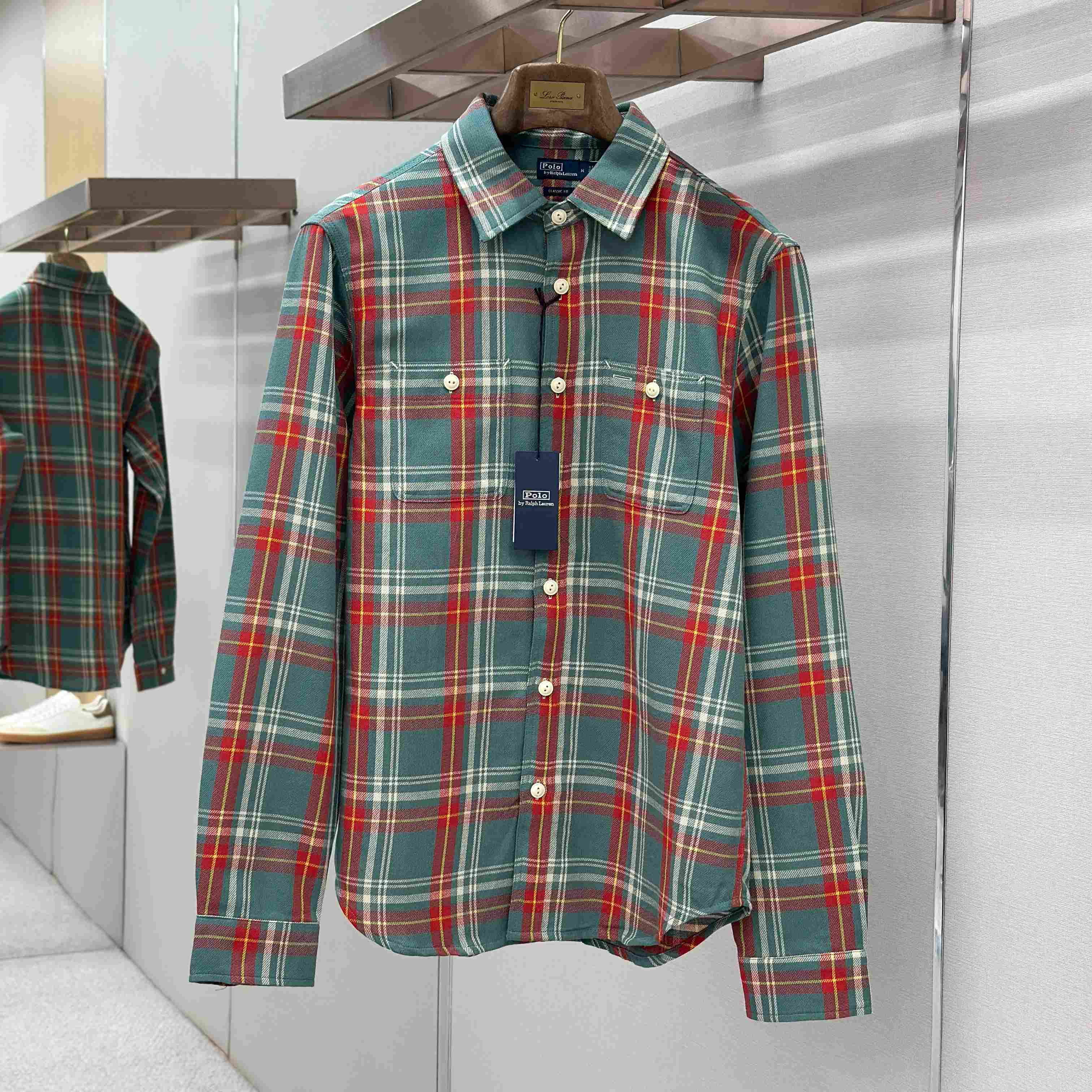  Ralph Lauren Classic Fit Plaid Flannel Workshirt - DopestKickz