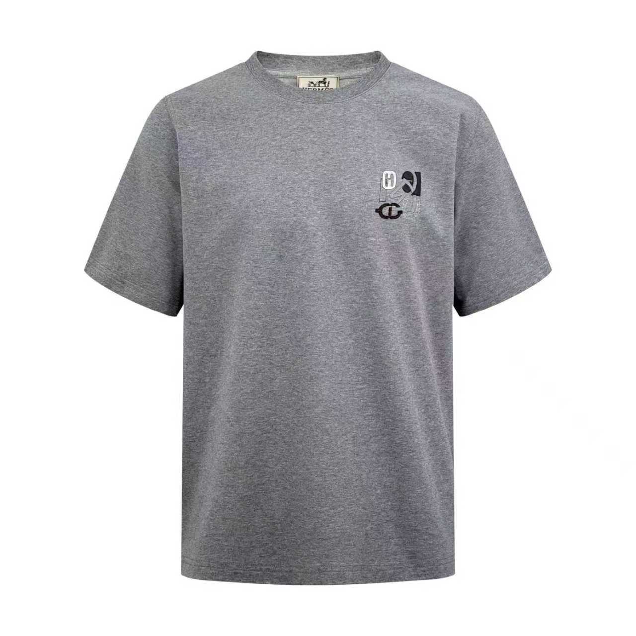 Hermes H Puzzle Leather Embroidery T-Shirt  - DopestKickz