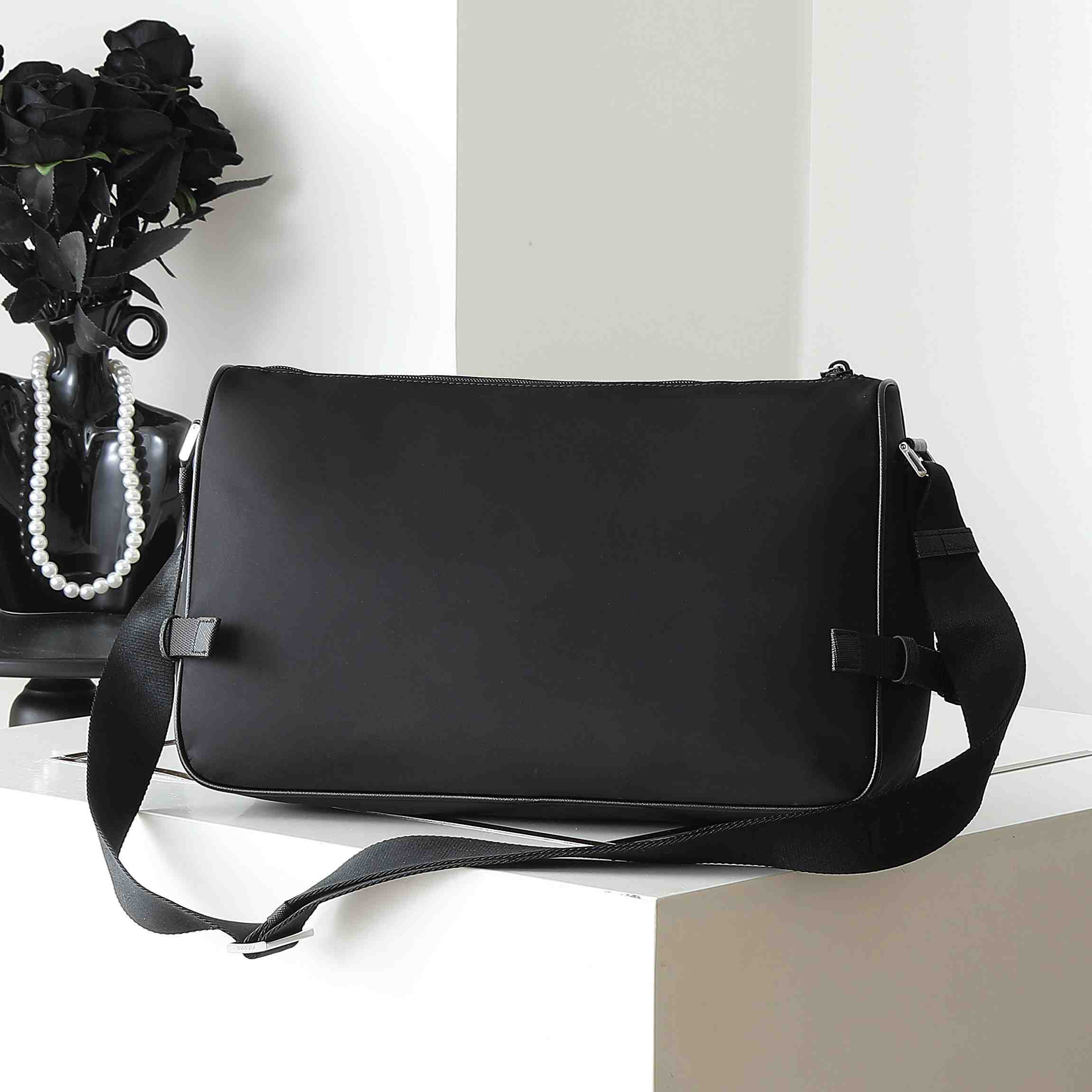 Prada Large Re-Nylon And Saffiano leather shoulder bag - DopestKickz