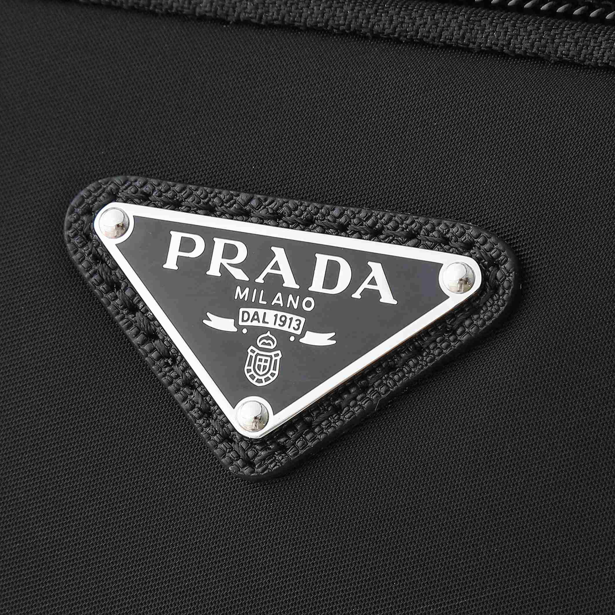 Prada Large Re-Nylon And Saffiano leather shoulder bag - DopestKickz