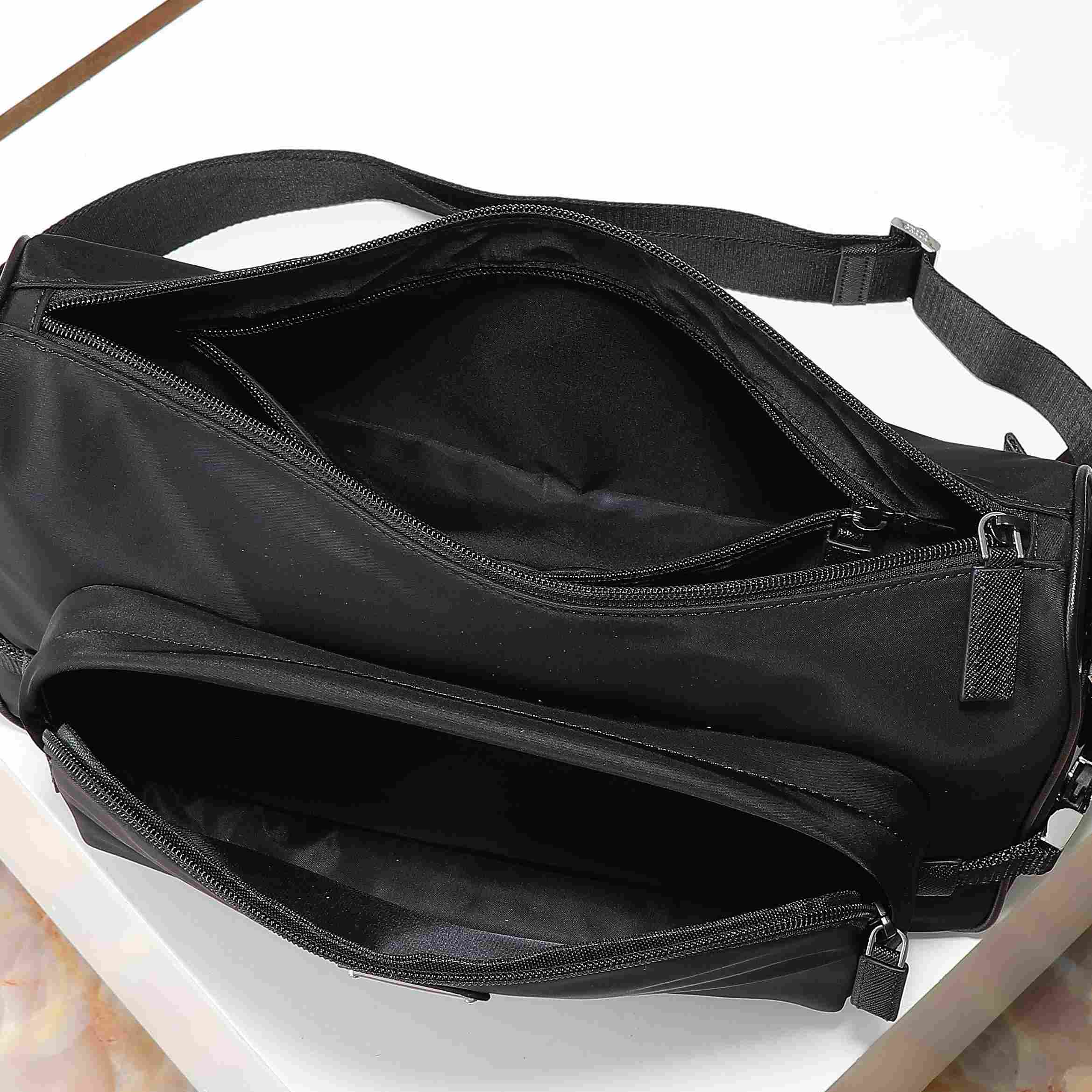 Prada Large Re-Nylon And Saffiano leather shoulder bag - DopestKickz