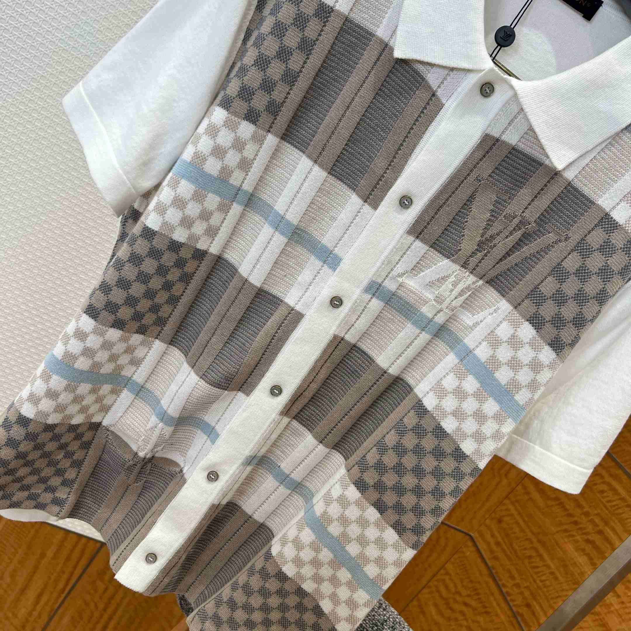 Louis Vuitton Graphic Jacquard Short-Sleeved Shirt 1AJTVO - DopestKickz