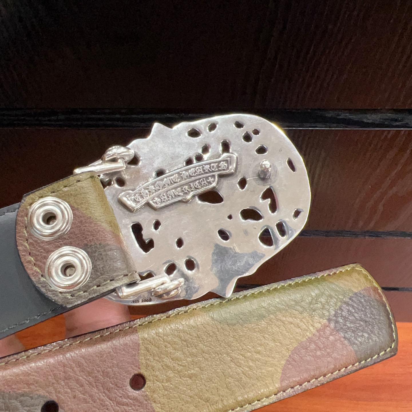 Chrome Hearts Leather Belt   - DopestKickz