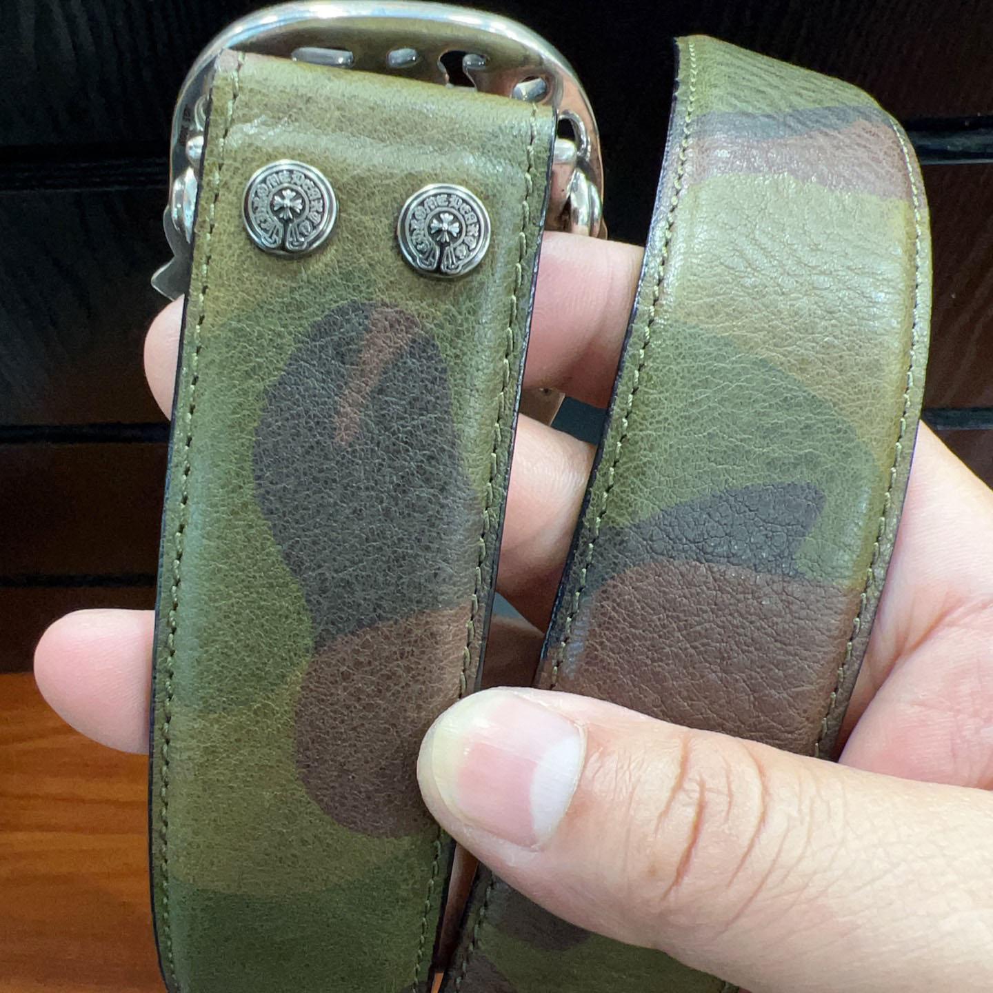 Chrome Hearts Leather Belt   - DopestKickz